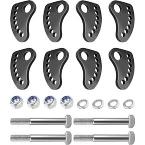 Camber Lock Alignment Fix and Upper Arm Cam Bolt Compatible with Chevy Silverado GMC Sierra 1500 2500 3500 1999-2019, 304 Stainless Steel Kit