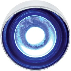 United Pacific 36906 3 High Power LED 1" Clearance/Marker Light with Visor (Blue LED/Clear Lens)
