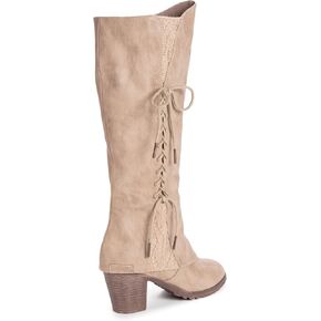 MUK LUKS mens Lukees By Muk LuksÃ‚® Women's Lacy Leo Fashion Boot, Black, 6.5 US in Saudi Arabia