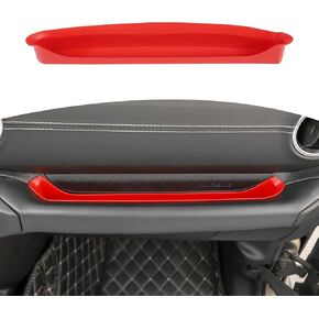 RT-TCZ for Jeep JL Grab Tray Passenger Handle Storage Box Insert Organizer for Jeep Wrangler JL JLU 2018-2023 for Gladiator JT 2020-2023 Red