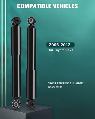 Shocks Struts for Toyota AUTOMUTO Shock Absorbers Fits 2006 2007 2008 2009 2010 2011 2012 for Toyota RAV4 with 349024 Auto Shocks - Rear in Saudi Arabia
