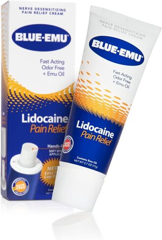 BLUE-EMU Lidocaine Pain Relief Cream for Fast, Numbing Relief, 2.7 Oz, 1 Pack in Saudi Arabia