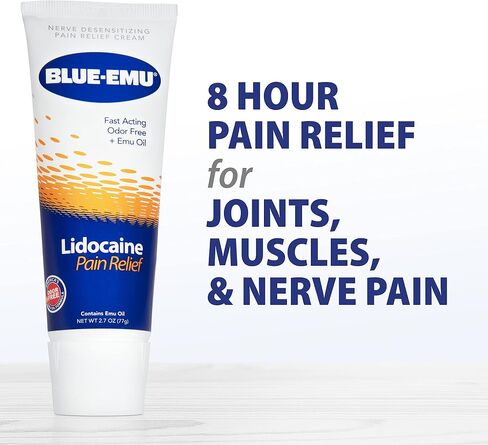 BLUE-EMU Lidocaine Pain Relief Cream for Fast, Numbing Relief, 2.7 Oz, 1 Pack in Saudi Arabia