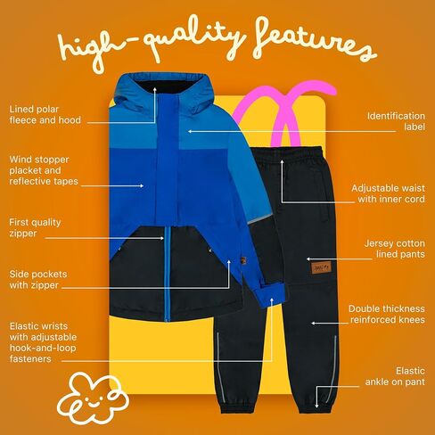 Deux par Deux Two-Piece Mid-Season Outerwear Set for Kids and Toddlers in Saudi Arabia