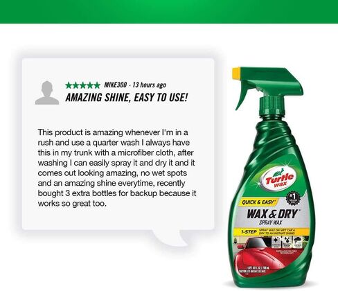 شمع السلحفاة السريعة وسهلة الشمع والشمع الجاف - خطوة واحدة - Carnauba Shine - يمنع بقع المياه - صيد المطر in Saudi Arabia