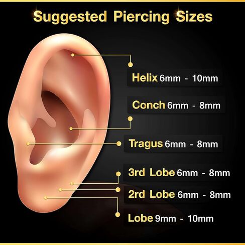 KJM FASHION 4 قطع Labret الشفاه خواتم الكرة العمودية Labret Auricle Rim للأمام حلق مونرو ثقب المجوهرات اختيار الحجم واللون in Kuwait