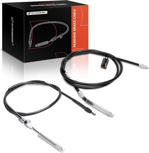 A-Premium Rear Driver and Passenger Side Parking Brake Cable Assembly Compatible with Chevrolet and GMC Models: Silverado 1500 2005-2006, Silverado 1500 HD/2500 HD, Sierra 1500, Sierra 1500 HD/2500 HD in Saudi Arabia