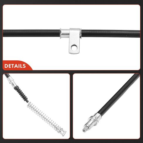 A-Premium Rear Driver and Passenger Side Parking Brake Cable Assembly Compatible with Chevrolet and GMC Models: Silverado 1500 2005-2006, Silverado 1500 HD/2500 HD, Sierra 1500, Sierra 1500 HD/2500 HD in Saudi Arabia
