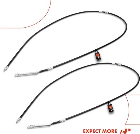 A-Premium Rear Driver and Passenger Side Parking Brake Cable Assembly Compatible with Chevrolet and GMC Models: Silverado 1500 2005-2006, Silverado 1500 HD/2500 HD, Sierra 1500, Sierra 1500 HD/2500 HD in Saudi Arabia