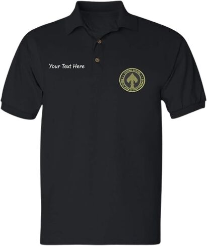 ALLNTRENDS Men's Polo T Shirt Special Operations Command Embroidered USSOCOM in Saudi Arabia