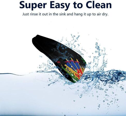 Cute Haiti Flag Sweatband Sports Headband Women Men Hairband for Running,Cycling,Yoga,Headbands for Women and Men in Kuwait