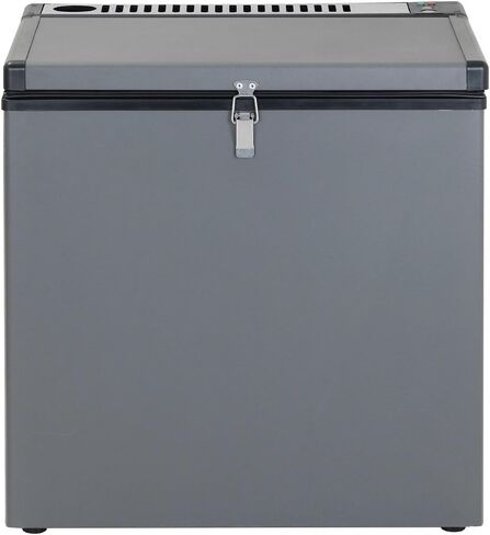 SMETA 12v Portable Refrigerator Propane Freezer RV Freezer 110/12 volt Chest Outdoor Camping Freezer Deep Electric LPG AC/DC 3-way Gas Absorption Chest Freezer Cooler Off Solar for RV, 2.4 Cu.Ft, Black with Lock in Kuwait