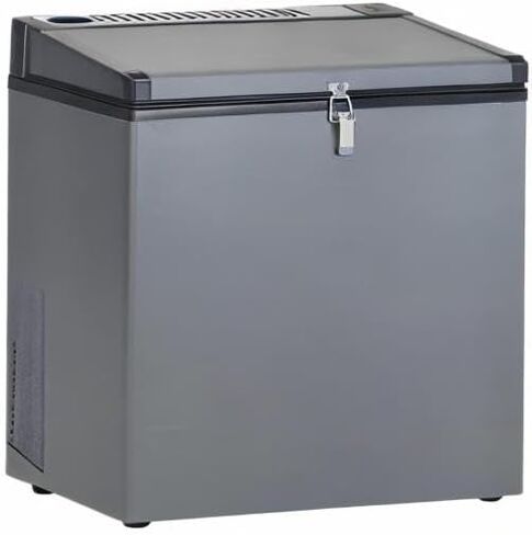 SMETA 12v Portable Refrigerator Propane Freezer RV Freezer 110/12 volt Chest Outdoor Camping Freezer Deep Electric LPG AC/DC 3-way Gas Absorption Chest Freezer Cooler Off Solar for RV, 2.4 Cu.Ft, Black with Lock in Kuwait