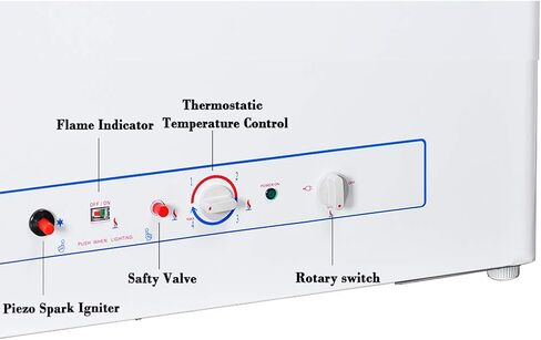 SMETA 12 فولت ثلاجة محمولة البروبان الفريزر RV الفريزر 110/12 فولت الصدر التخييم في الهواء الطلق الفريزر العميق الكهربائية LPG AC / DC 3-way امتصاص الغاز الصدر الفريزر برودة قبالة الشمسية لRV، 2.4 قدم مكعب، أسود مع قفل in Kuwait