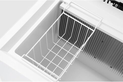 SMETA 12 فولت ثلاجة محمولة البروبان الفريزر RV الفريزر 110/12 فولت الصدر التخييم في الهواء الطلق الفريزر العميق الكهربائية LPG AC / DC 3-way امتصاص الغاز الصدر الفريزر برودة قبالة الشمسية لRV، 2.4 قدم مكعب، أسود مع قفل in Kuwait