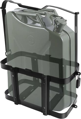 Jerry Gas Can Holder Rack with Combination Lock, Jerry Can Mount Holder Heavy Duty for 5 Gallon (20 Liter) Steel Jerry Can, Detachable Carrier Mount by MCCKLE in Kuwait