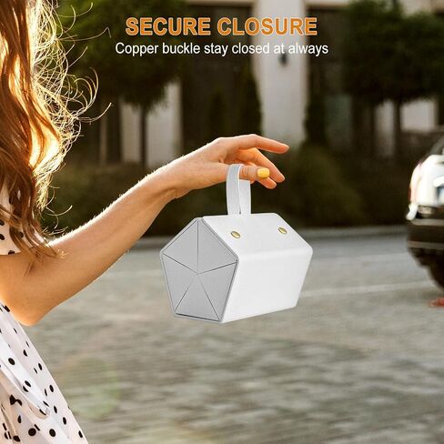 Travel Case for Sunlgasses and Jewelry, Foldable Jewelry Case Eye Glasses Organizer, Hanging Loop, Interior Mirror in Saudi Arabia