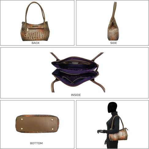 Anuschka Women's Original Hand-Painted Genuine Leather Double Compartment Bag in Saudi Arabia