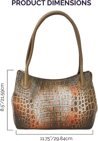 Anuschka Women's Original Hand-Painted Genuine Leather Double Compartment Bag in Saudi Arabia