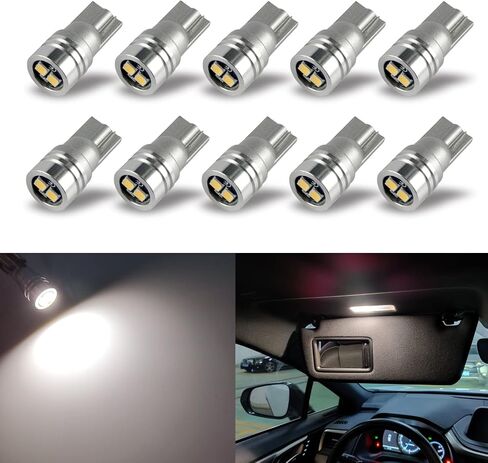 iBrightstar Extremely Bright 3030 Chipsets 168 175 194 2825 W5W T10 Wedge LED Bulbs for License Plate Interior Map Dome Trunk Lights, Blue in Kuwait