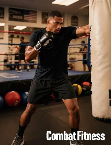 Athletic Shirts for Men Short Sleeve Quick Dry Workout Running Gym Sport Exercise Tee Moisture Wicking in Kuwait