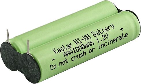 Kastar 2-Pack 2.4V 1000mAh Ni-MH Battery Replacement for Razor/Shaver Battery Philip Norelco BodyGroom 7100, Philip Norelco BG2040/34, Philip Norelco TT2040/32, Philip Norelco PG350, Remington PG350 in Saudi Arabia