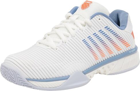 K-Swiss Men's Hypercourt Express 2 Tennis Shoe, Barely Blue/White/Black, 8 W in Saudi Arabia
