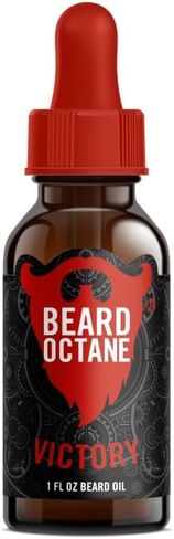 Beard Octane - Liquid Gold Beard Oil - 1 fl. Oz. - Premium Beard Care with Jojoba Oil - Beard Itch and Dry Skin Relief - All Natural Ingredients - Handcrafted in the USA in Saudi Arabia