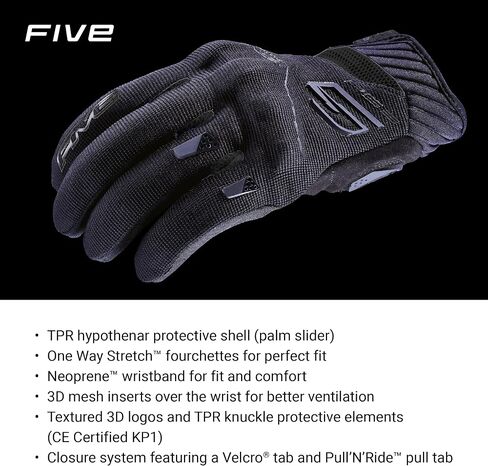 RS3 Evo Motorcycle Gloves for Men, Urban Riding Gloves for Motorcycle, Scooter and More – Black, Black-Red and Black-White, XS-3XL in Saudi Arabia