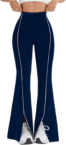 GORGLITTER Women's Flare Leggings Split High Waisted Bootcut Casual Workout Yoga Pants in Saudi Arabia