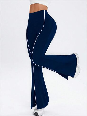 GORGLITTER Women's Flare Leggings Split High Waisted Bootcut Casual Workout Yoga Pants in Saudi Arabia