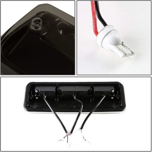 3rd Third Tail Rear Brake Light Replacement For 2009 2010 2011 2012 2013 2014 Ford F-150 Lincoln Mark LT, High Mount Cargo Lamp Waterproof Dual Row LED Stop Light Bar Taillight (Red Lens) in Kuwait