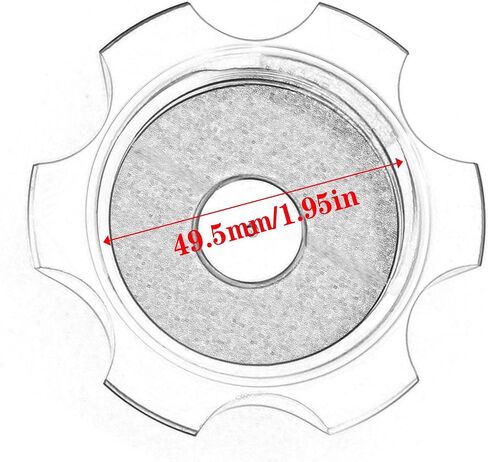 إكسسوارات الدراجات النارية من CNC Universal CNC أجزاء غطاء خزان وقود الوقود الغاز مع صمام تنطيس لـ 50cc 70cc 90cc 110cc Coolster 125cc 140cc 150cc 160cc Pit Dirt Bike Motocross (Red) in Kuwait