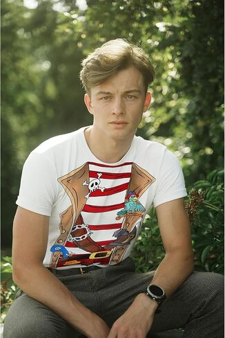 قميص Dangcos Pirate ، المحملات الرسومية للرجال لأزياء الهالوين ، تأثيري ، حفلات ذات طابع قرصنة in Kuwait