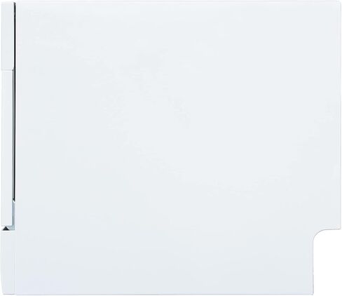 SPT SD-2225DW Compact Countertop Dishwasher/Delay Start-Energy Star Portable Dishwasher with Stainless Steel Interior and 6 Place Settings Rack Silverware Basket/Apartment Office Home Kitchen, White in Kuwait