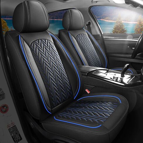 أغطية المقعد الأمامي Scitoo لـ F150،2pcs تغطي مقعد الشاحنات أغطية مقعد جلدية فواك in Saudi Arabia