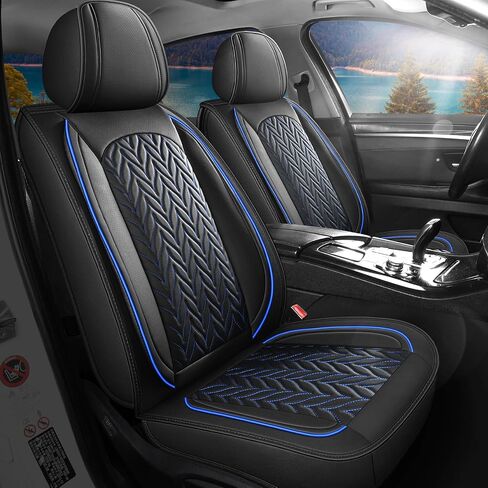 أغطية المقعد الأمامي Scitoo لـ F150،2pcs تغطي مقعد الشاحنات أغطية مقعد جلدية فواك in Saudi Arabia