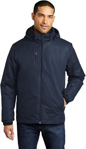 Port Authority Vortex Waterproof 3-in-1 Jacket J332 Magnet/Orange Large in Kuwait