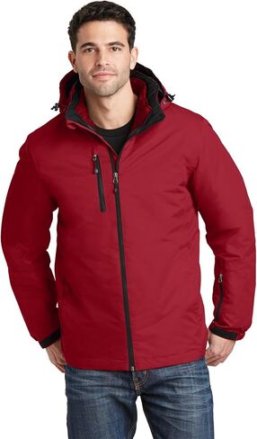 Port Authority Vortex Waterproof 3-in-1 Jacket J332 Magnet/Orange Large in Kuwait