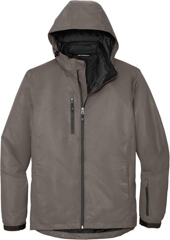 Port Authority Vortex Waterproof 3-in-1 Jacket J332 Magnet/Orange Large in Kuwait