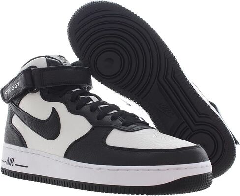 Nike Mens Air Force 1 Mid DJ7840 002 Stussy - Light Bone Black - Size 6 in Kuwait