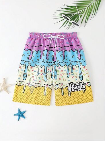 GORGLITTER Boy's Swim Shorts Quick Dry Swim Trunks Swimwear in Saudi Arabia