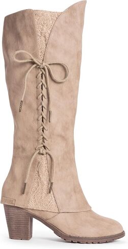 MUK LUKS mens Lukees By Muk LuksÃ‚® Women's Lacy Leo Fashion Boot, Black, 6.5 US in Saudi Arabia