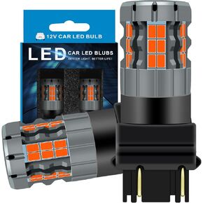 3157 LED Brake Light Bulbs Compatible For Ford Explorer 1995-2010, 4057 4157 Bulb, Red Light, Plug and Play, Pack of 2