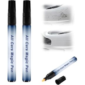 2pc All Cars Magic Pen, Magic Car Scratch Removal Pen, Weatherproof Touch Up Paint Tool, Car Paint Scratch Remover for All Cars