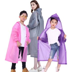 Rain Ponchos for Adult (1-Pack) and Kids (2-Pack) Disney World Travel Essentials Family Pack