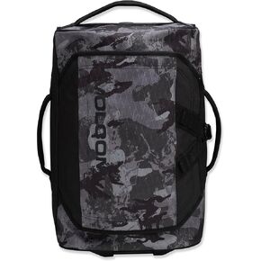 Volcom Chamber 45.5L Rolling Carry-On Duffle Travel Bag, Grey