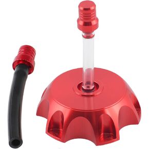 Motorcycle CNC Gas Fuel Cap With Single Way Vent Tube For 50cc 70cc 90cc 110cc 125cc SSR110 SSR125 Taotao DB10 DB14 SDG107 XPro YZ80 Kayo Pit Motorized Parts (orange)