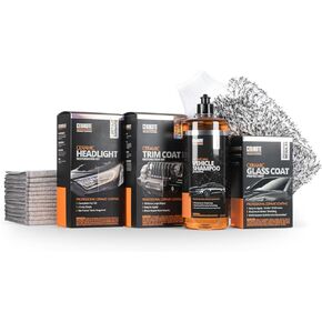 CERAKOTE Core Collection Bundle - Complete Car Care – Includes Rapid Ceramic Paint Sealant, Interior Detailer, High Foam Vehicle Shampoo, Tire Coat – Premium Basic Auto Detailing Kit