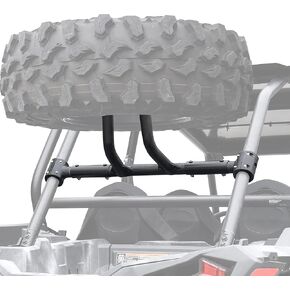 SAUTVS Heavy Duty Rear Spare Tire Carrier Mount Holder for Polaris RZR XP 1000/XP4/Turbo 2014-2023 Accessories (Fits Up to 31" Tire)